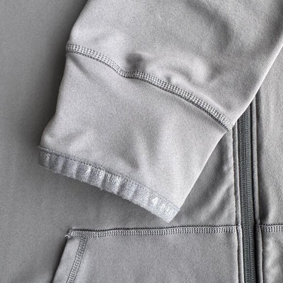 PELOTON Fourlaps Men's XL Grey Front Zip With Hood Warm Up Jacket - Picture 8 of 14